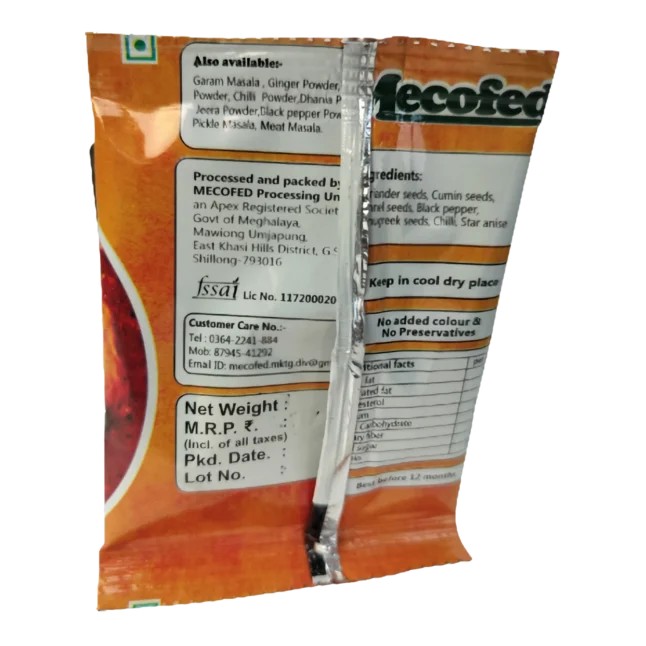 Chicken Masala Powder 7g back
