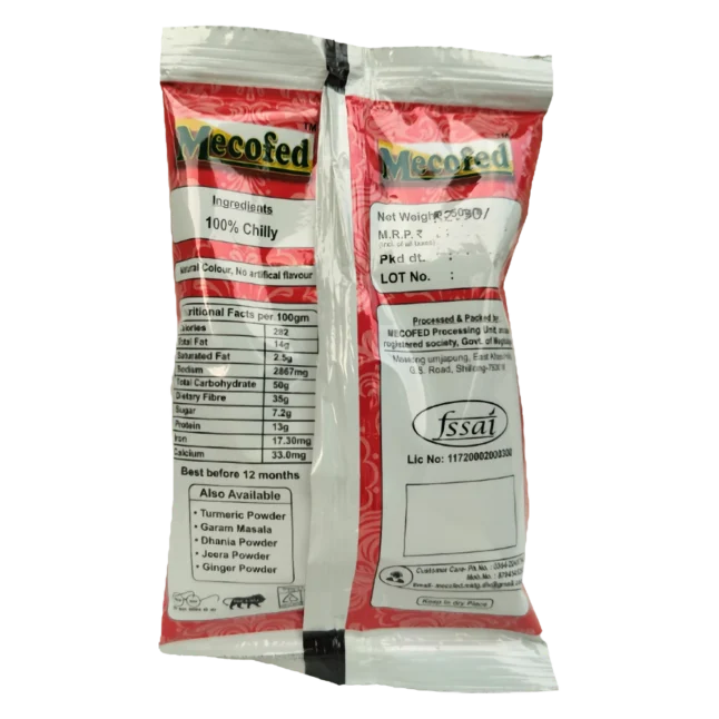 Chiily Powder 50g back
