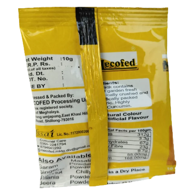Lakadong Turmeric 10g back