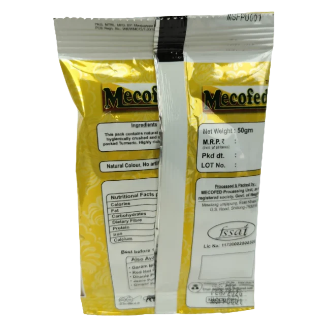 Lakadong Turmeric 50g back